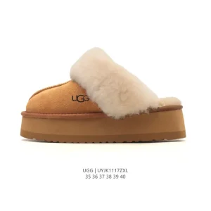 UGG Classic Mini Boots with Sheepskin Lining and Fur Trim
