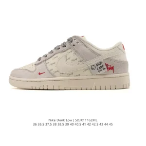 Nike SB Dunk Low Pro Vintage Leather Skate Shoes for Men and Women