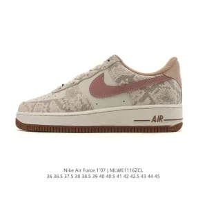 Nike Air Force 1 Low White Leather Casual Shoes with Air Cushioning