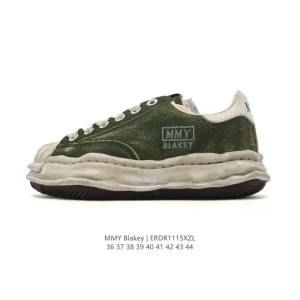 Mmy Blakey Dirty Shoes Vintage Dissolution Concept Designer Canvas Low Top Sneakers