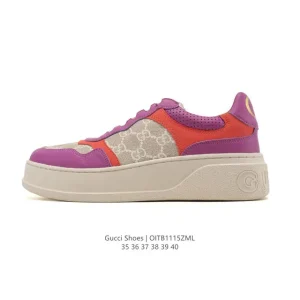Gucci Rhyton Platform Leather Sneakers for Women 2025