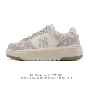 MLB Chunky Liner Mid Retro Streetwear Sneakers with Reflective Details