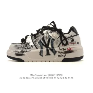 MLB Chunky Liner Basic Unisex Streetwear Sneakers with Reflective Details
