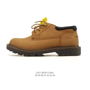 Cat Men's Classic Martin Boots New Thick Sole Outdoor Hiking Shoes