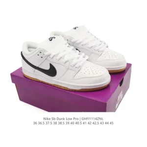 Nike SB Dunk Low Pro Vintage Leather Skateboarding Shoes