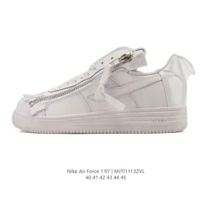 Nike Air Force 1 07 Low White Cushion Leather Sneakers