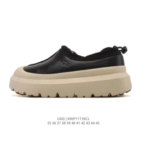 UGG Retro Low-Top Sneakers with Wool Lining and Thick Sole