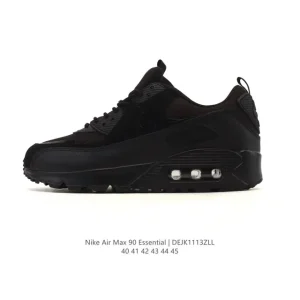 Nike Air Max 90 Essential Leather Running Shoes with Max Air Cushioning