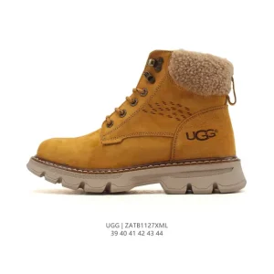 UGG Men's Retro High-Top Platform Boots with Shearling Lining