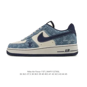 Nike Air Force 1 Low 2025 White Leather Sneakers with Air Cushion
