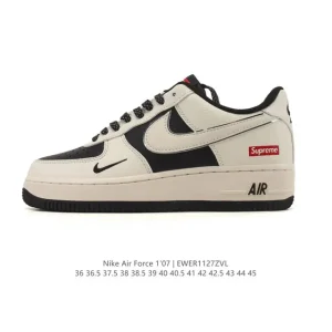 Nike Air Force 1 '07 Low White Leather Casual Sneakers for Men and Women