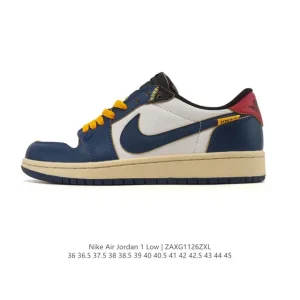 Jordan Air AJ1 Low Retro Basketball Shoes with Air Cushion