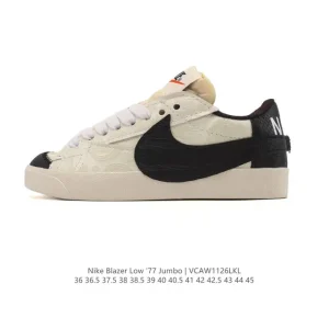 Nike Blazer Low '77 Jumbo Sneakers with Oversized Swoosh