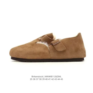 Birkenstock Boston Vl Shearling Suede Clog with Cork Footbed for Winter