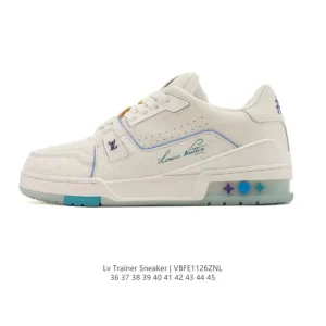 Louis Vuitton Trainer Sneaker Low Fashion Luxury Comfortable Thick Sole Shoes