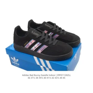 Adidas Bad Bunny Gazelle Indoor White Leather Sneakers