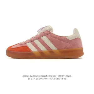 Adidas Bad Bunny Gazelle Indoor White Leather Sneakers