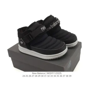 New Balance Kids Winter Warm Fleece Lined Boots with Velcro Closure
