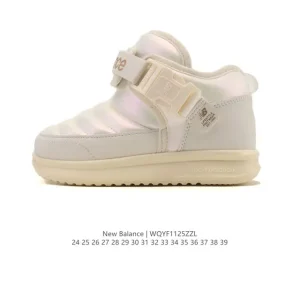 New Balance Kids Winter Boots with Fleece Lining and Velcro Closure