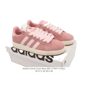 Adidas Neo Grand Court Lazy Egg Collaboration White Sneakers for Men and Women