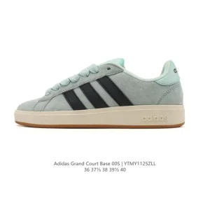 Adidas Neo Grand Court Lazy Egg Collaboration White Women's Low-Top Sneakers