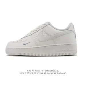 Nike Air Force 1 '07 Low White Leather Sneakers for Men and Women