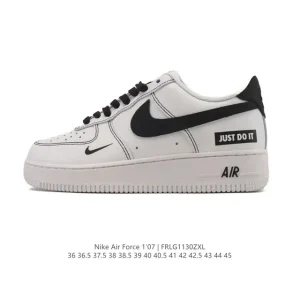 Nike Air Force 1 '07 Low White Leather Sneakers