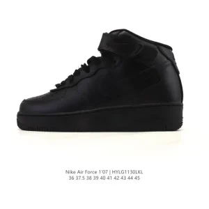 Nike Air Force 1 '07 Low White Leather Sneakers for Men and Women