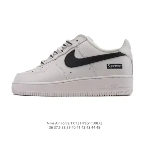Nike Air Force 1 '07 Low White Leather Sneakers for Men and Women