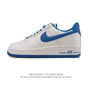 Nike Air Force 1 '07 Low White Leather Casual Sneakers
