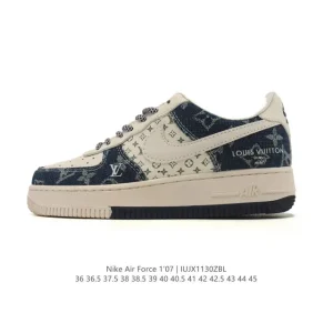 Nike Air Force 1 07 Low White Leather Casual Sneakers for Men and Women