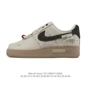 Nike Air Force 1 '07 Low White Leather Casual Sneakers