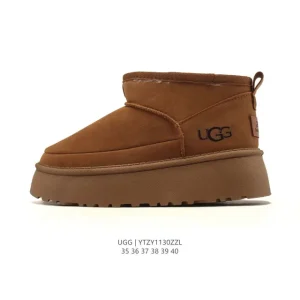UGG Classic Short Waterproof Winter Boots with Wool Lining