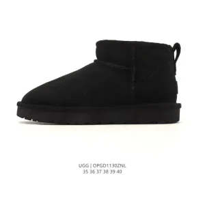 UGG Classic Short Waterproof TPU Snow Boots with Wool Lining
