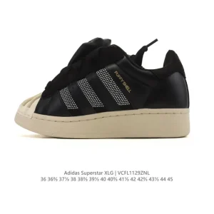 Adidas Superstar XLG Platform Shell Toe Leather Sneakers