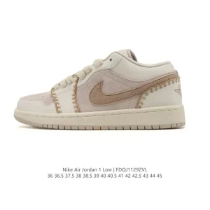 Jordan Air 1 Low Retro Classic Leather Basketball Shoes