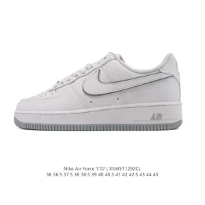 Nike Air Force 1 '07 Low White Leather Sneakers