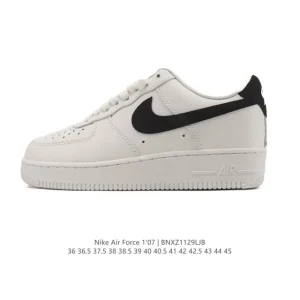 Nike Air Force 1 '07 Low White Leather Sneakers for Men and Women