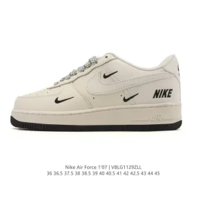 Nike Air Force 1 '07 Low White Leather Sneakers