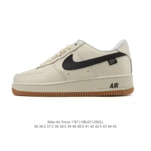 Nike Air Force 1 '07 Low White Leather Sneakers