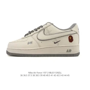 Nike Air Force 1 '07 Low White Leather Sneakers for Men and Women