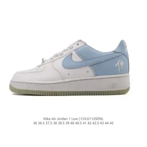 Nike Air Force 1 Low 2025 New Release White Leather Sneakers with Air Cushion