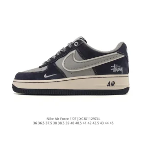 Nike Air Force 1 Low White Leather Casual Sneakers for Men and Women