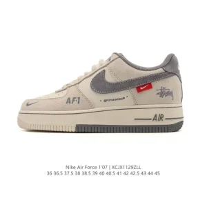 Nike Air Force 1 '07 Low White Leather Sneakers
