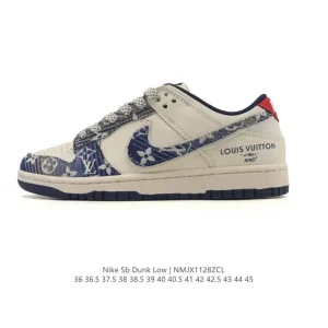 Nike Dunk Low Retro Louis Vuitton Collaboration Vintage Basketball Skateboarding Shoes