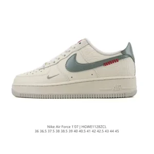 Nike Air Force 1 Low White Leather Casual Sneakers for Men and Women