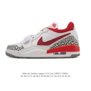 Jordan Legacy 312 Low Men's Basketball Shoes Black White
