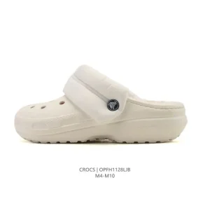 Crocs Winter Fleece Lined Thick Sole Platform Clog Sandals