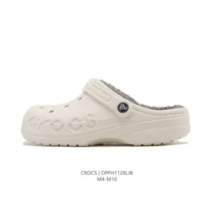 Crocs Winter Fleece Lined Thick Sole Platform Sandals for Men and Women