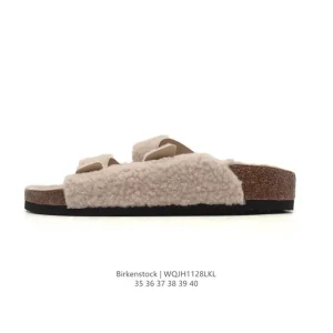 Birkenstock Boston Suede Shearling Clog Slippers for Winter Comfort